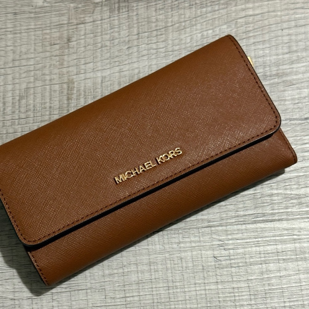 Michael Kors Tan Leather Wallet